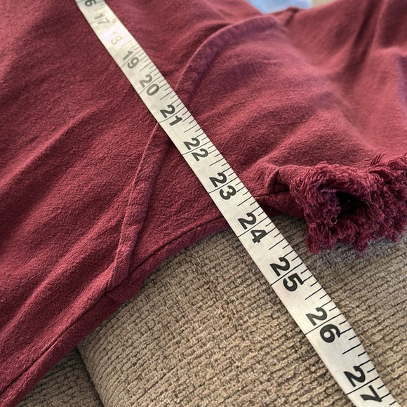 Umgee Red Cap Sleeve Ruffled Tee size xl - Picture 8 of 8